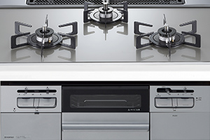 3口ガラストップコンロ