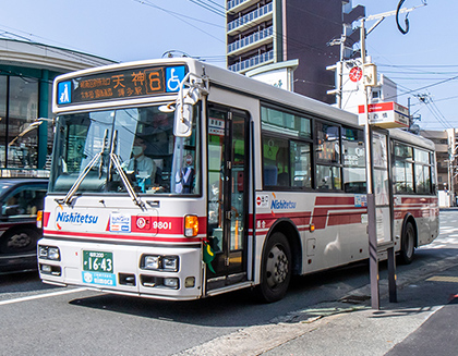 「城西橋」バス停