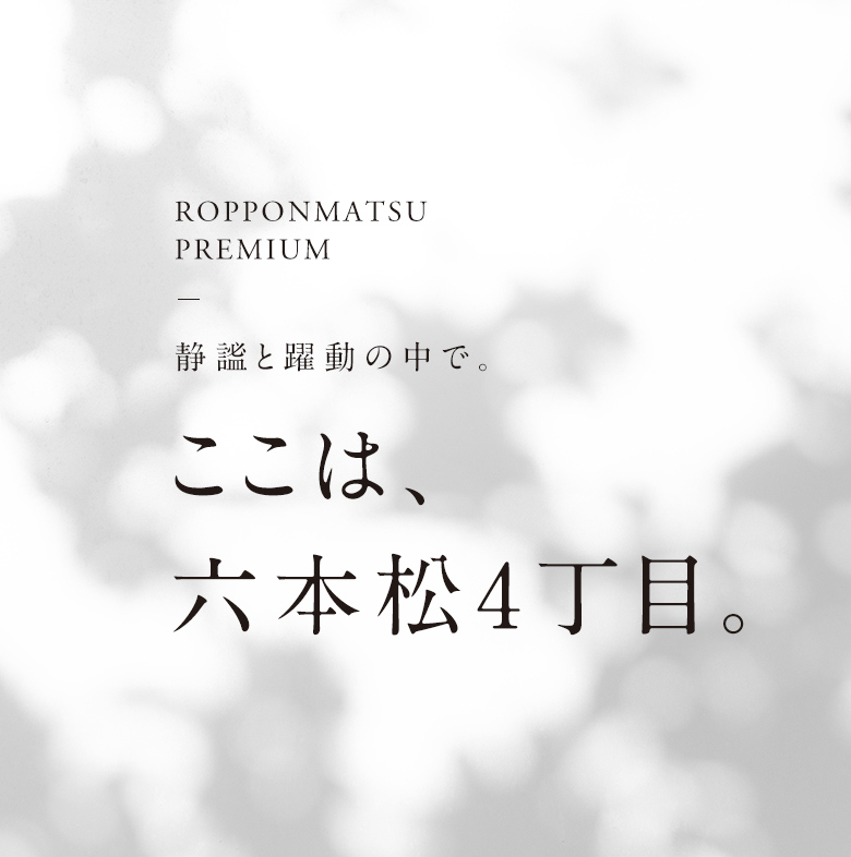 ここは、六本松4丁目。