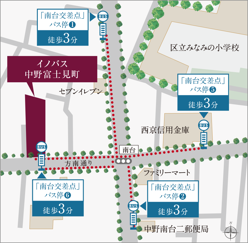 現地周辺図