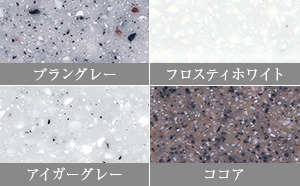 人工大理石のキッチン（無償セレクト可能）
