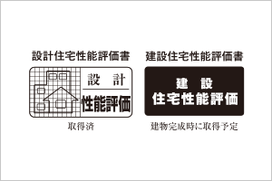 「住宅性能評価書」を取得予定
