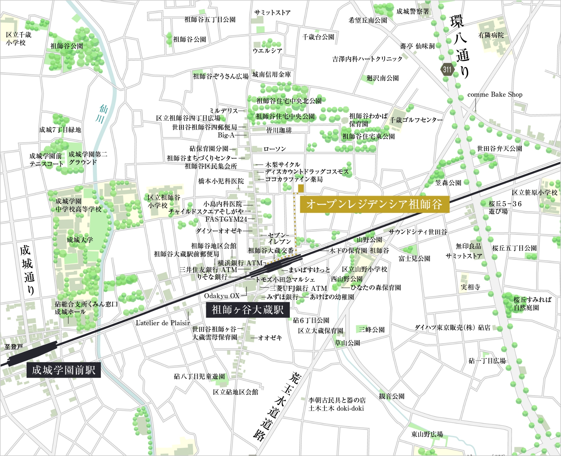 現地案内図