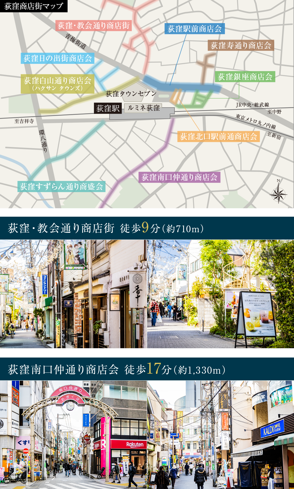 荻窪商店街マップ