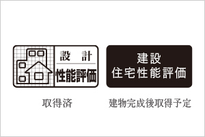 「住宅性能評価書」を取得予定