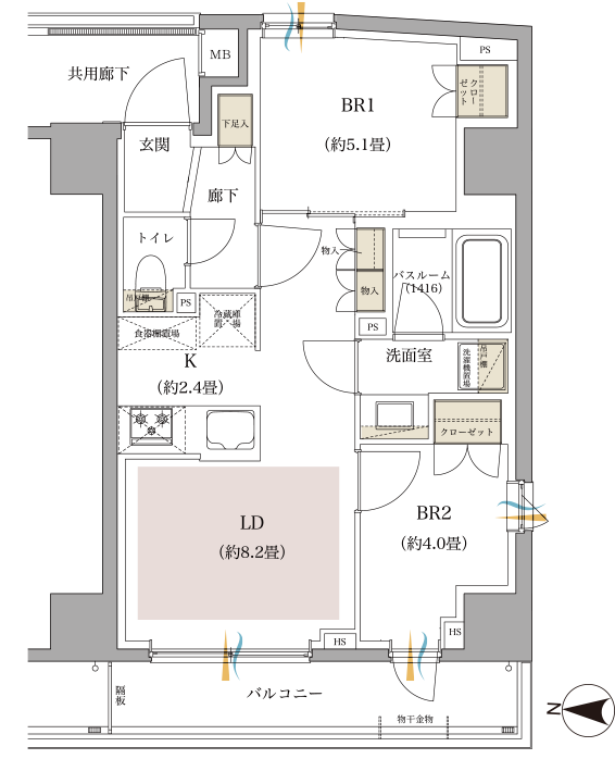 Cタイプ間取り図