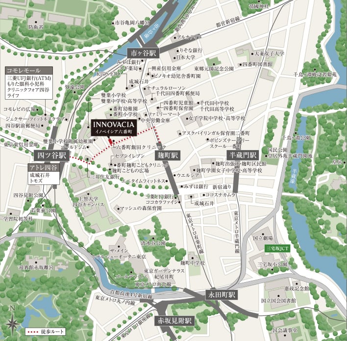 現地周辺案内図