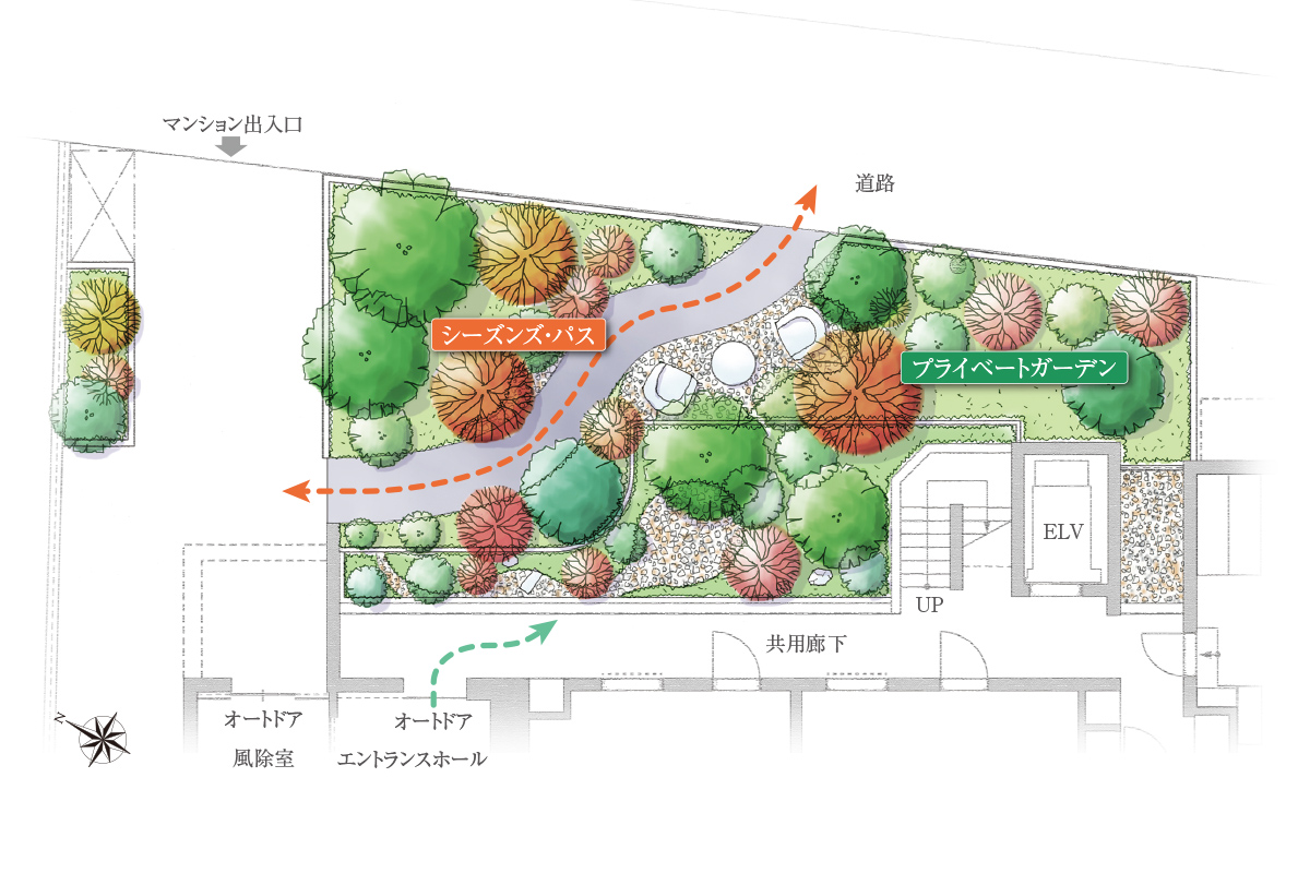 植栽計画イラスト