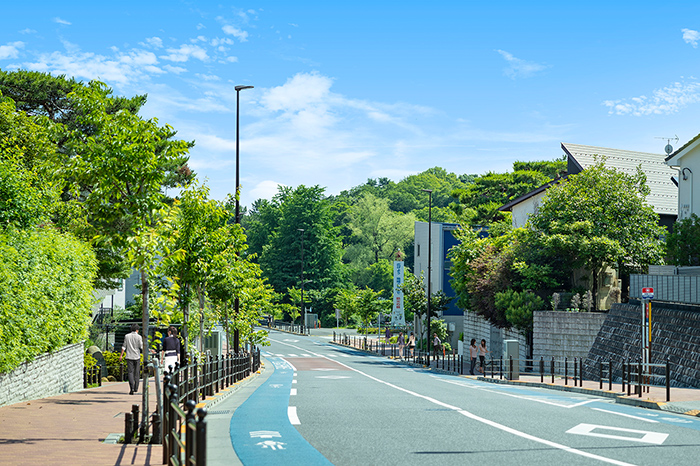 現地周辺の街並み（徒歩2分／約140m）