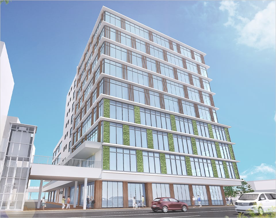 ｢JOMOスクエア｣完成予想図（画像提供：上毛新聞社）