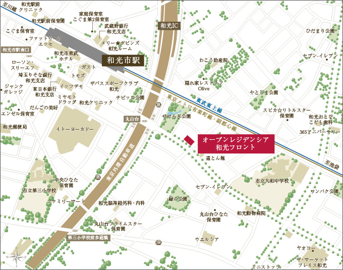 現地案内図