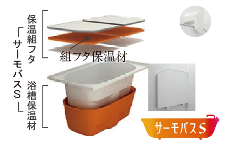 高断熱浴槽＋断熱組合せ風呂フタ
