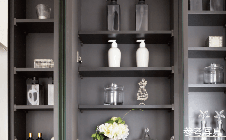 鏡裏収納付き三面鏡