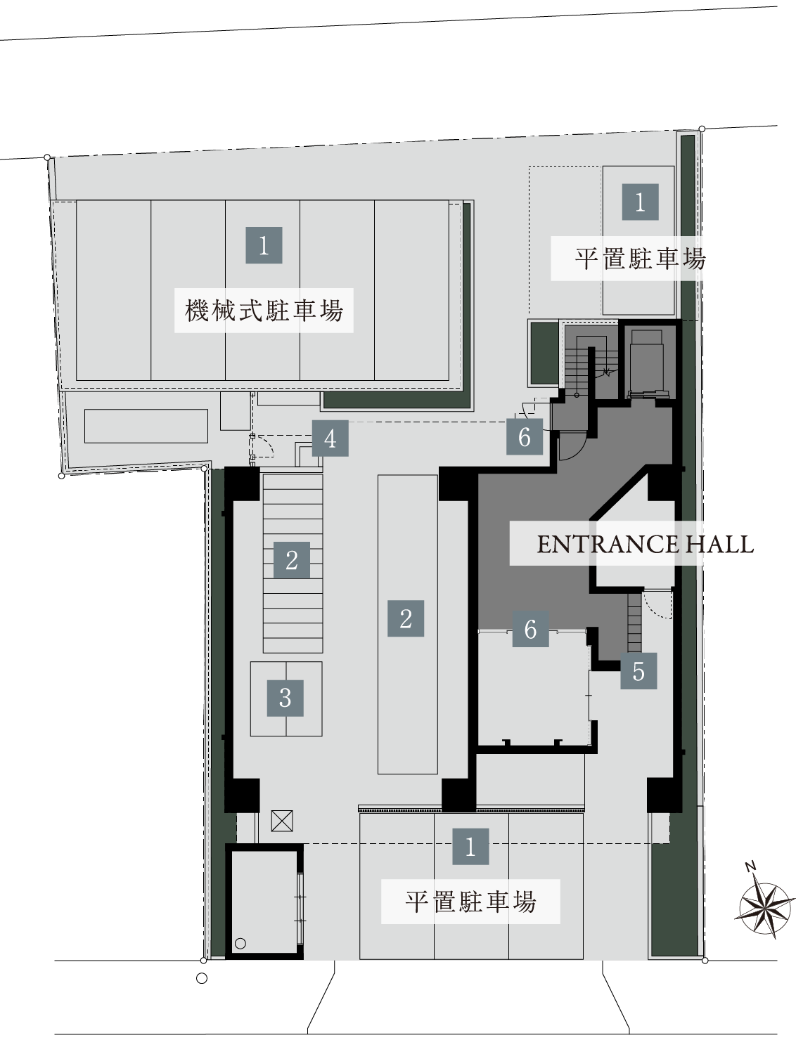 敷地配置図イラスト