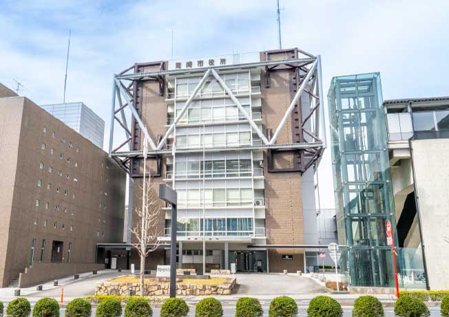 現地周辺の街並み