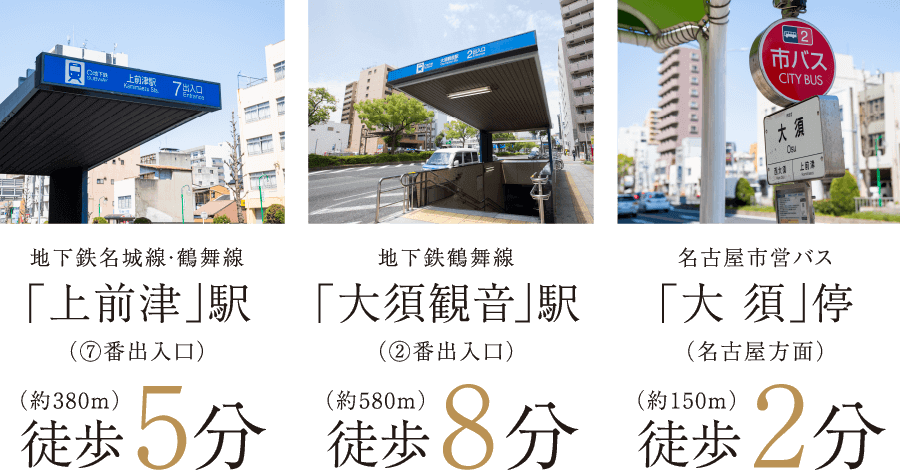 地下鉄2駅2路線&市バス。この価値が、日常を変えていく。