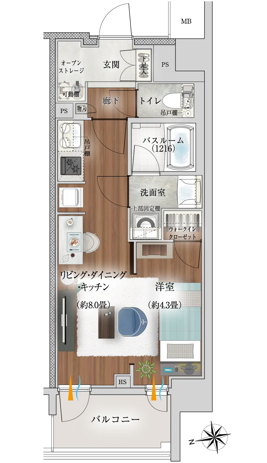 C type 間取り図