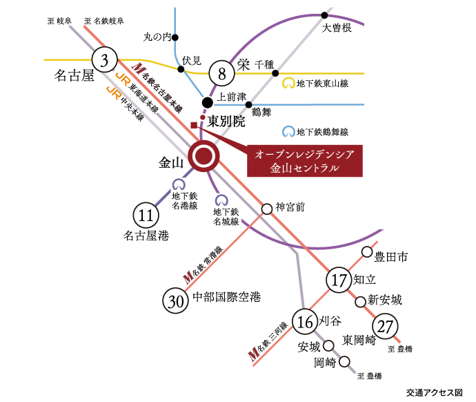 交通アクセス図