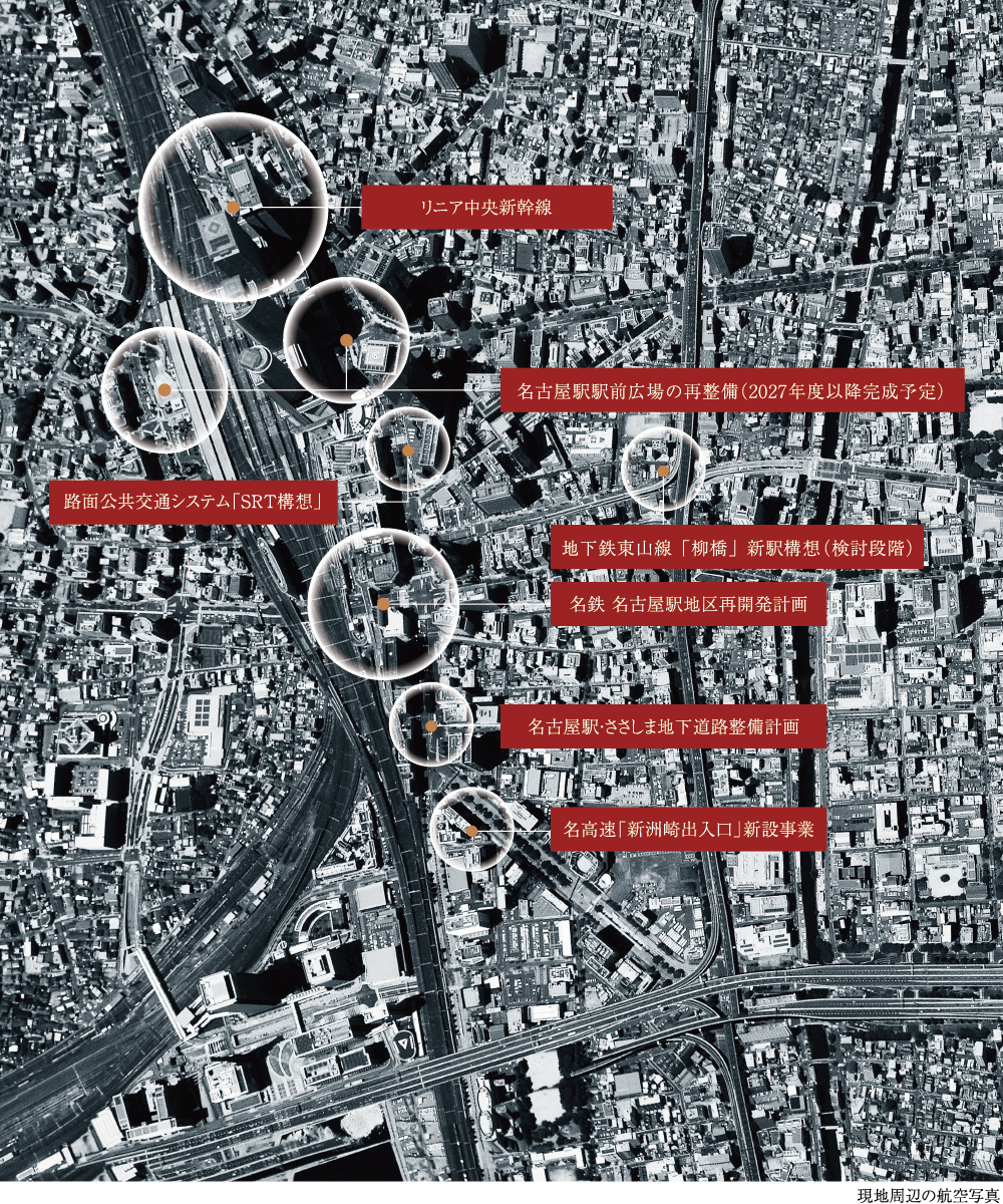 現地周辺の航空写真