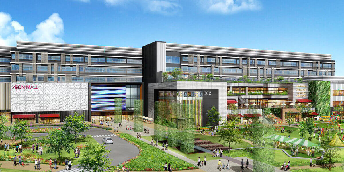 2021年秋、オープン予定のイオンモール完成イメージ