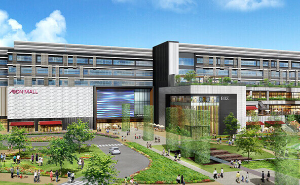 2021年秋、オープン予定のイオンモール完成イメージ
