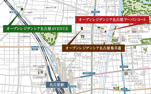 オープンレジデンシア名古屋AVENUE・菊井通り・アーバンコート