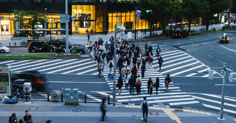 現地周辺の街並み