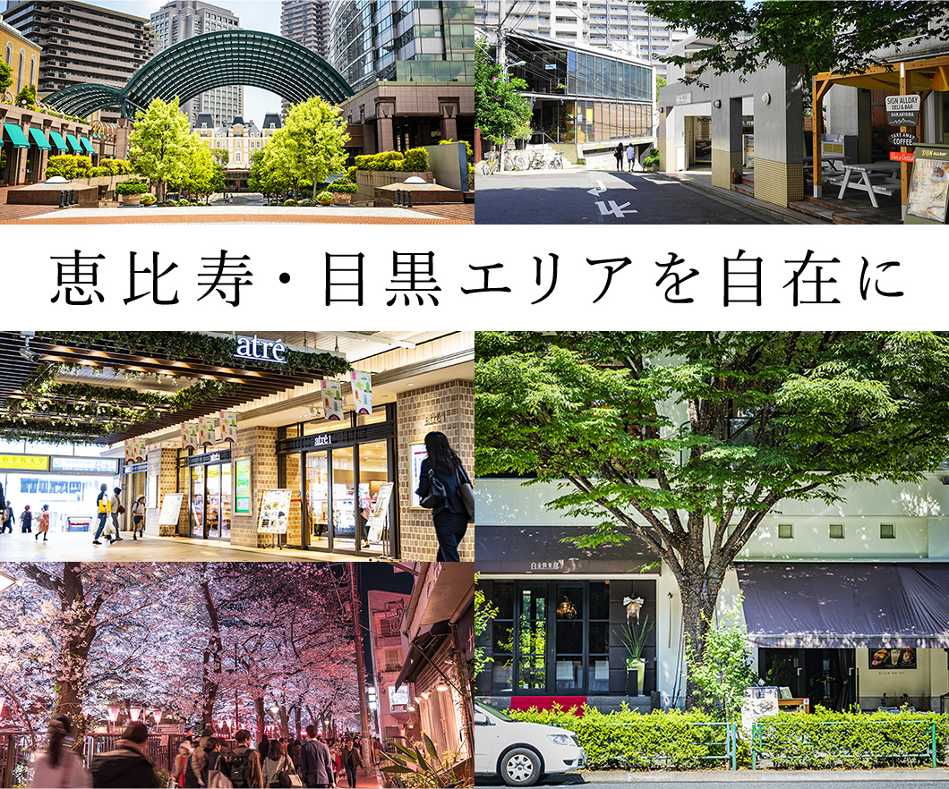 目黒エリアを自在に