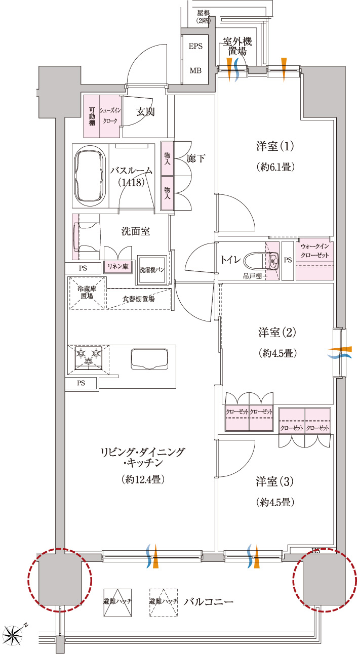 タイプD間取り