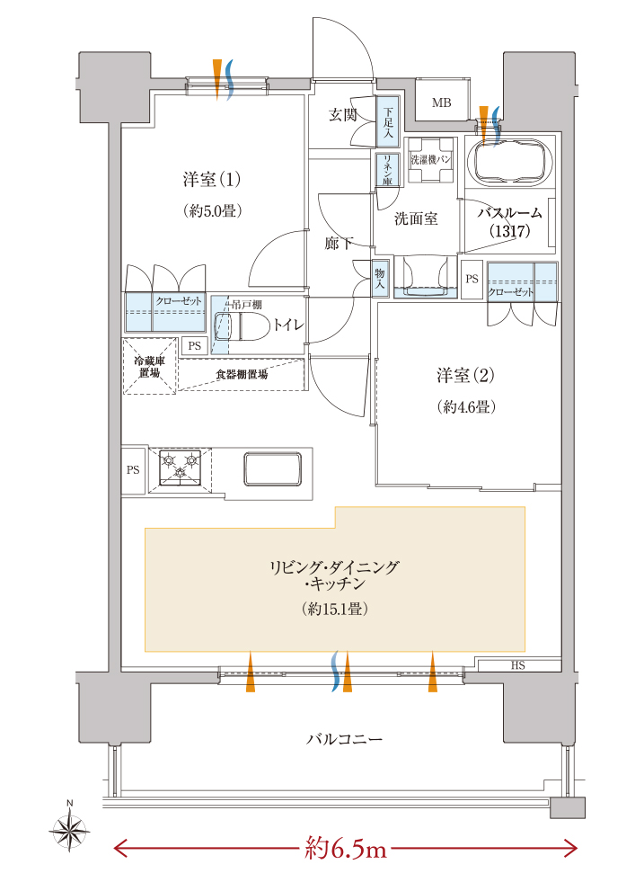 タイプD間取り