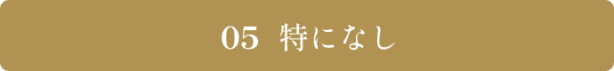 特になし
